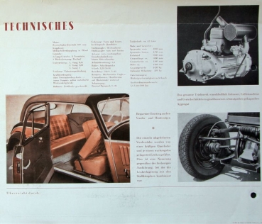 IFA F8 Cabrio-Limousine Modelprogram 1950 Carbrochure (2595)